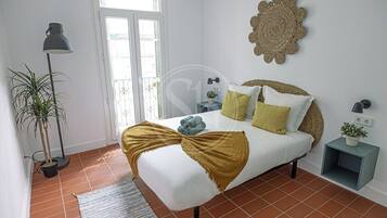 2 slaapkamers, een strijkplank/strijkijzer, wifi, beddengoed