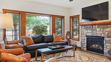 TV connectée, cheminée