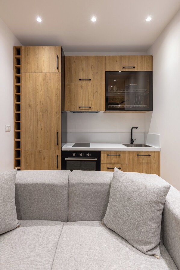 Standard Apartment 102, Kitchen | Private kitchen - Vatër Apartments (Tirana)