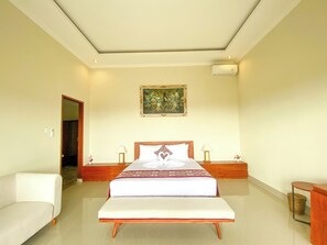 Appartement Deluxe, coin cuisine, vue jardin