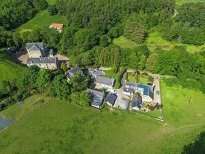 Aerial view - Babbling Burn - North East Escapes (Belford)