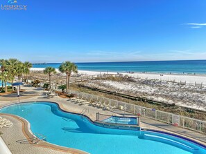 A heated pool - Gulf-Front - Stunning Views! Low Snowbird Rates! (Fort Walton Beach)