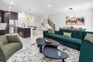 TV, video games, table football, offices - Villa Tropicale | Prime getaway w/ cozy BRs, lux LR/DR & PVT pool - near airport (Orlando)