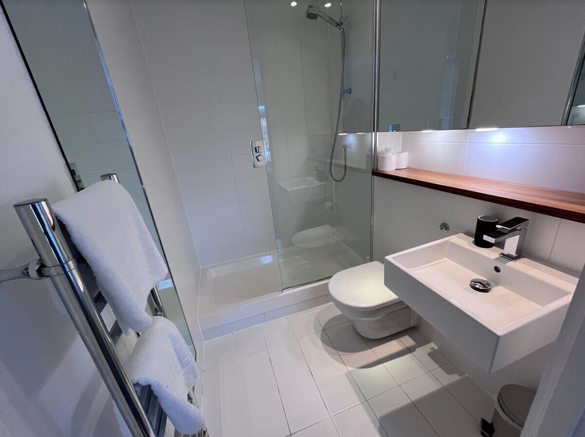 Shower, hair dryer