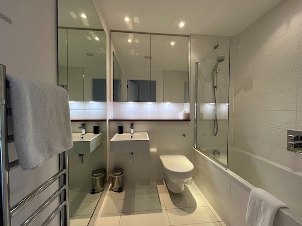 Shower, hair dryer
