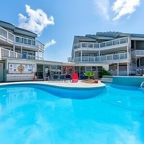 A heated pool
