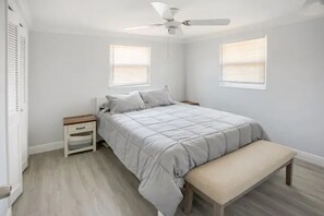 2 dormitorios, tabla de planchar con plancha, wifi y ropa de cama