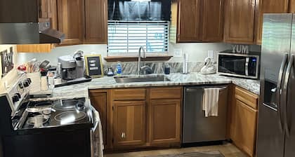 Spacious 3 Bedroom House with Guest House, Large Outdoor Space & Private Dock