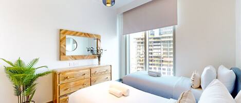 2 bedrooms, iron/ironing board, free WiFi, bed sheets