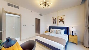 1 室のベッドルーム、アイロン / アイロン台、WiFi (無料)、ベッドシーツ