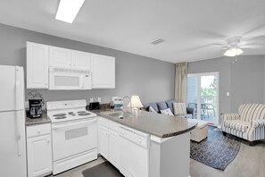 Fridge, microwave, oven, stovetop - 🌴Steps to Beach | Community Pool | Private Balcony | Grand Caribbean 225🌊 (Orange Beach)