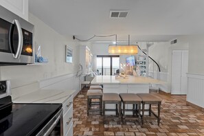 Fridge, microwave, oven, stovetop - 🐬Outdoor Pool! | Gulf Front Condo | Lei Lani 703🐬 (Orange Beach)