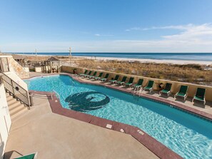 A heated pool