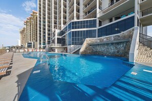 A heated pool