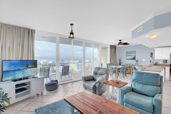 Smart TV - 🐬Gulf and Lagoon View | Walk to Beach | Sanibel 502🐬 (Gulf Shores)