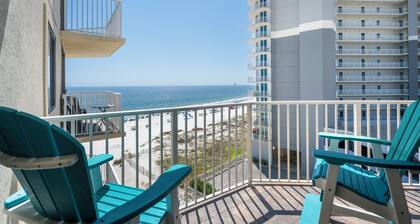 🌞🐚Gulf Front 2BR w/ Wraparound Balcony | Outdoor Pool | The Whaler B6🐚🌞
