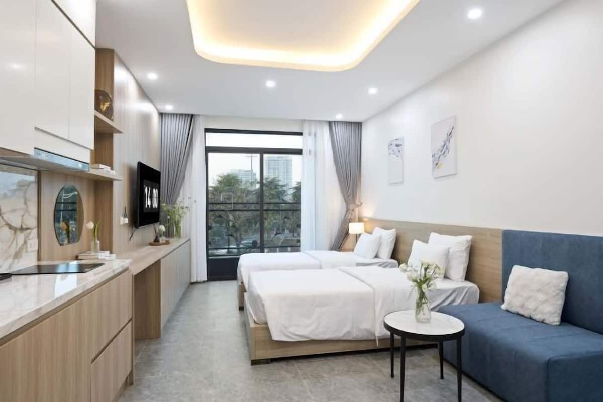 Premium bedding, down duvets, memory-foam beds, free minibar items