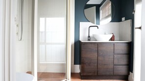 Shower, jetted tub