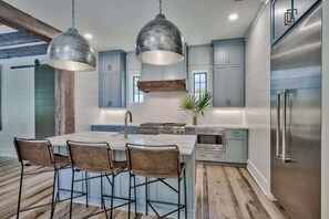 Fridge, microwave, oven, stovetop - Old Seagrove Beach House with Pool, Sleeps 8! (Santa Rosa Beach)