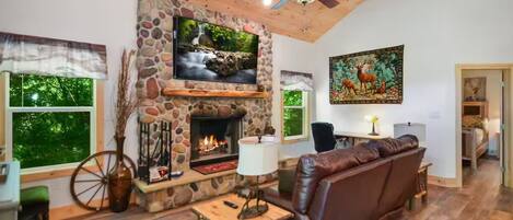 Tv, pejs, bøger, stereoanlæg