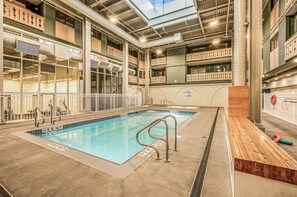 Indoor pool, a heated pool
