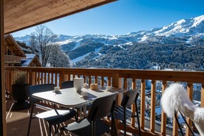 Outdoor dining - Wifi, 1st floor, sauna, hammam, terrace, fireplace or stove, tv, 168m², Méribel (Méribel - Les Allues)