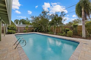A heated pool