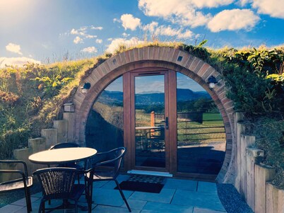 Honeybee Home -  a hobbit hut that sleeps 4 guests  in 2 bedrooms