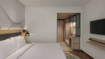 Minibar, in-room safe, desk, laptop workspace