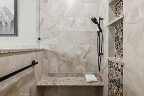 Shower, hair dryer, towels - Inviting Mountain Stay • Fireplace • Near RMNP (Estes Park)