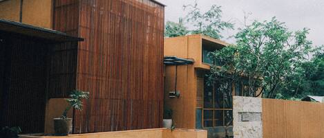 Façade de l’hébergement