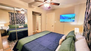 1 habitación, tabla de planchar con plancha, wifi y ropa de cama