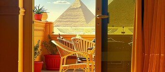 Mirage Pyramids View 