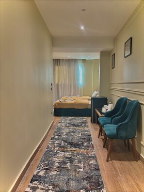 Premium bedding, memory foam beds, minibar, in-room safe