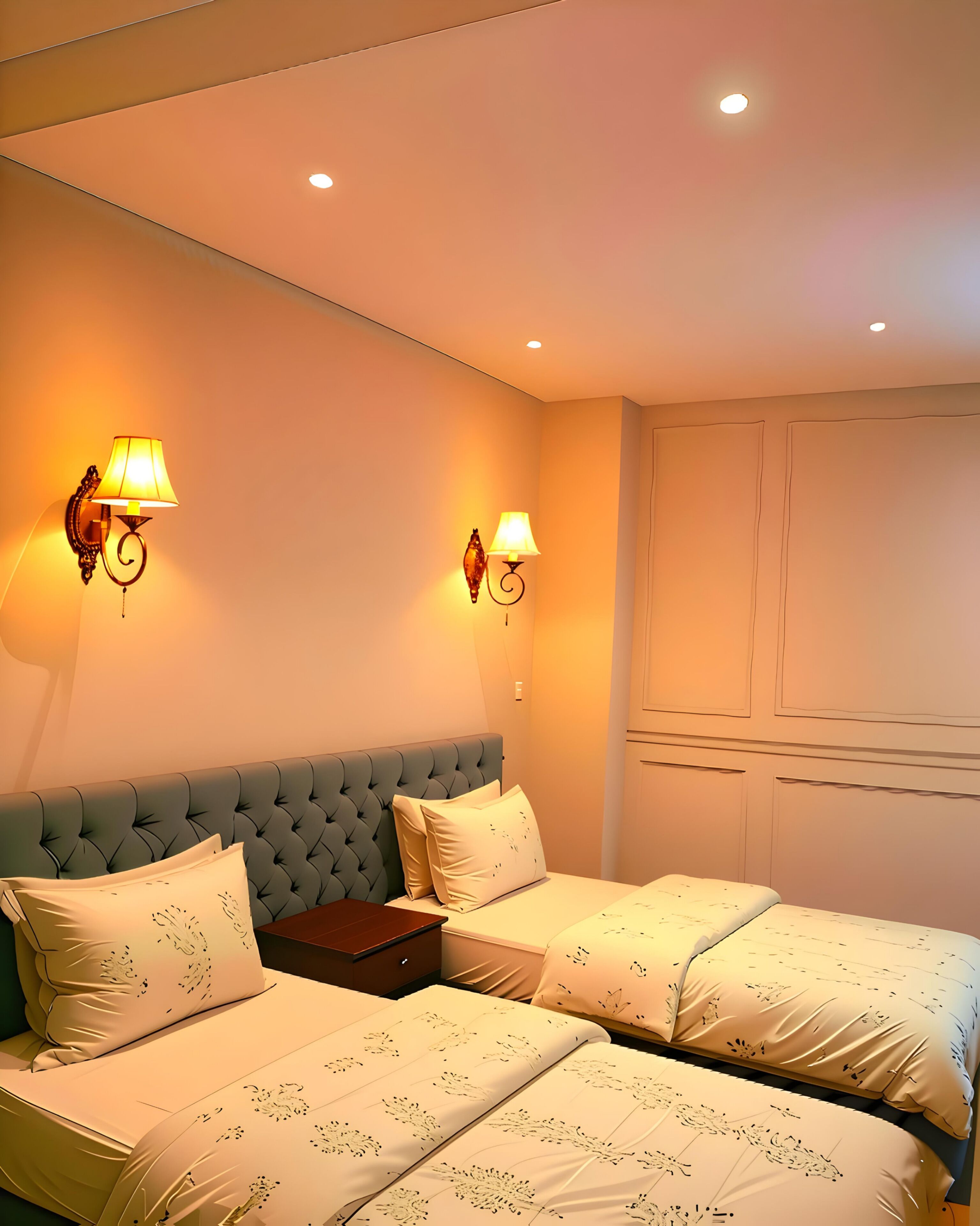 Quarto casal ou duplo luxo, vista para a montanha | Roupas de cama premium