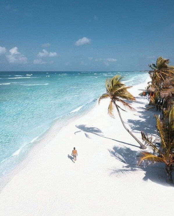 Sun loungers, beach towels