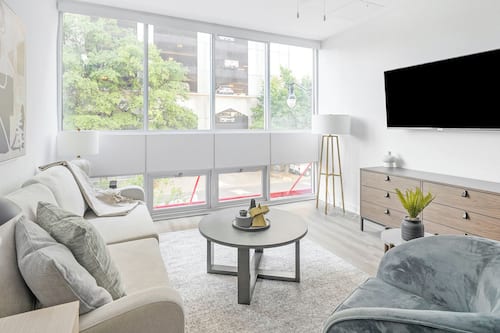 Apartment, 2 Bedrooms | Living area | 55-inch Smart TV with digital channels