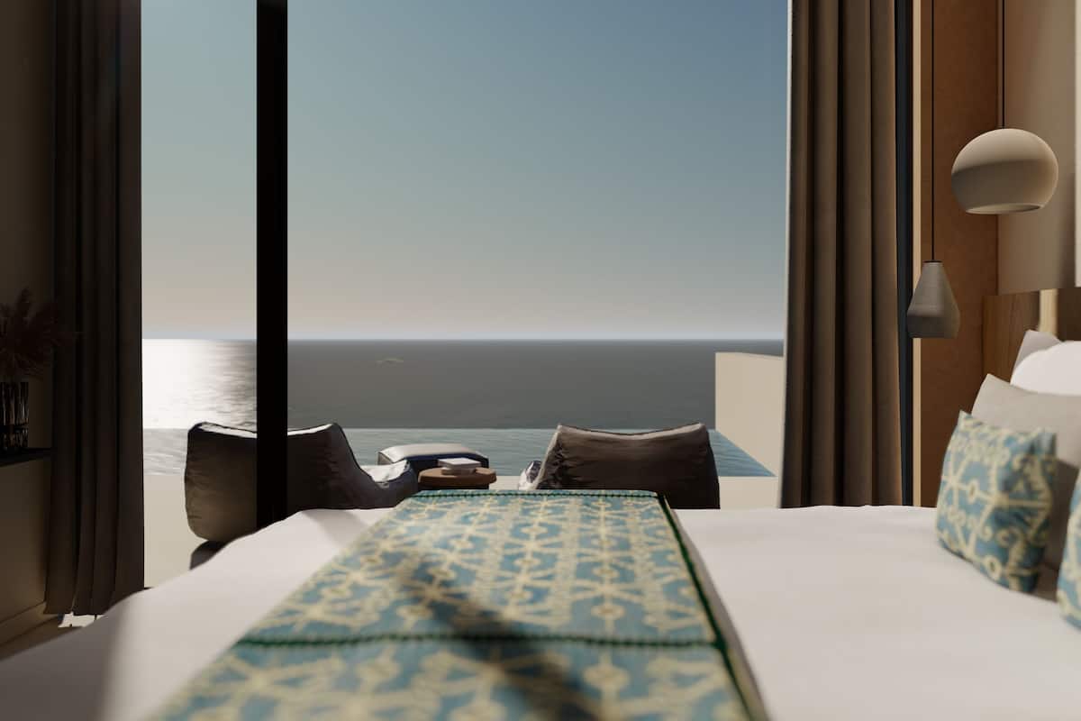 Villa, uitzicht op zee | 1 slaapkamer, een minibar, een kluis op de kamer