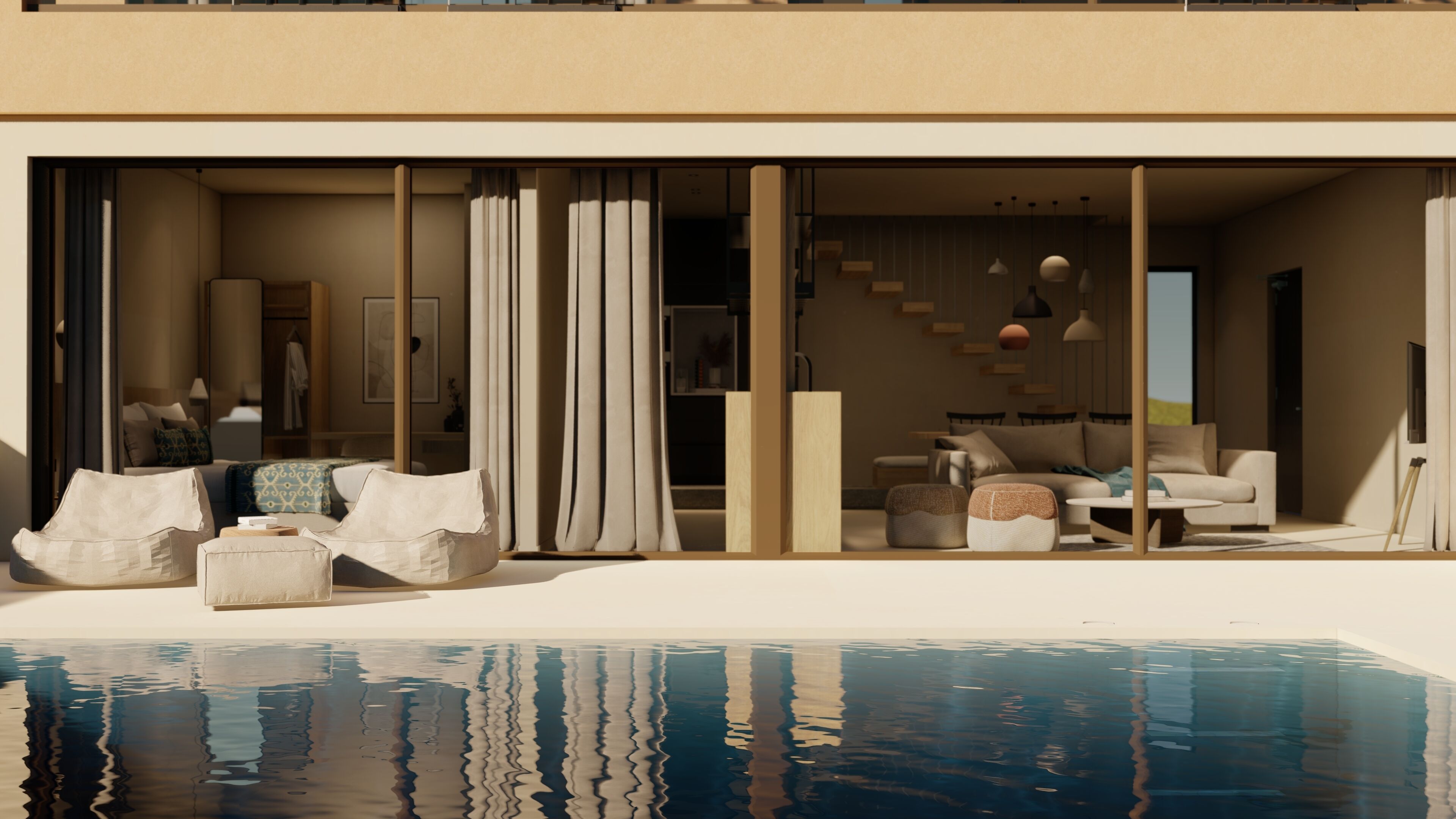 別墅, 海景 | 迷你吧、房內夾萬、遮光窗簾/窗簾、隔音