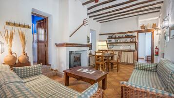 TV, fireplace, DVD player