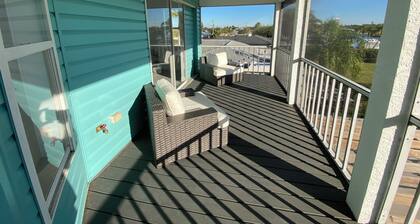 Raised home right on the Caloosahatchee River. Come enjoy the water and weather