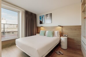 1 slaapkamer, een strijkplank/strijkijzer, gratis wifi, beddengoed