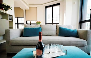 Apartment, 1 Bedroom, Terrace | Living area