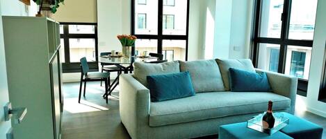 Apartment, 1 Schlafzimmer, Terrasse | Wohnbereich