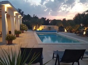 Outdoor pool - Secluded Oasis with Pool, Outdoor Kitchen, & Landscaped Terraces - Three Bedroom Villa (Supetar)