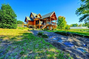 Lake View - Panoramic sunset reflecting off the calm water with tree-lined shores glowing in warm color. - Lakefront Boat Dock, Kayaks & Amazing Sunsets (Mineral)