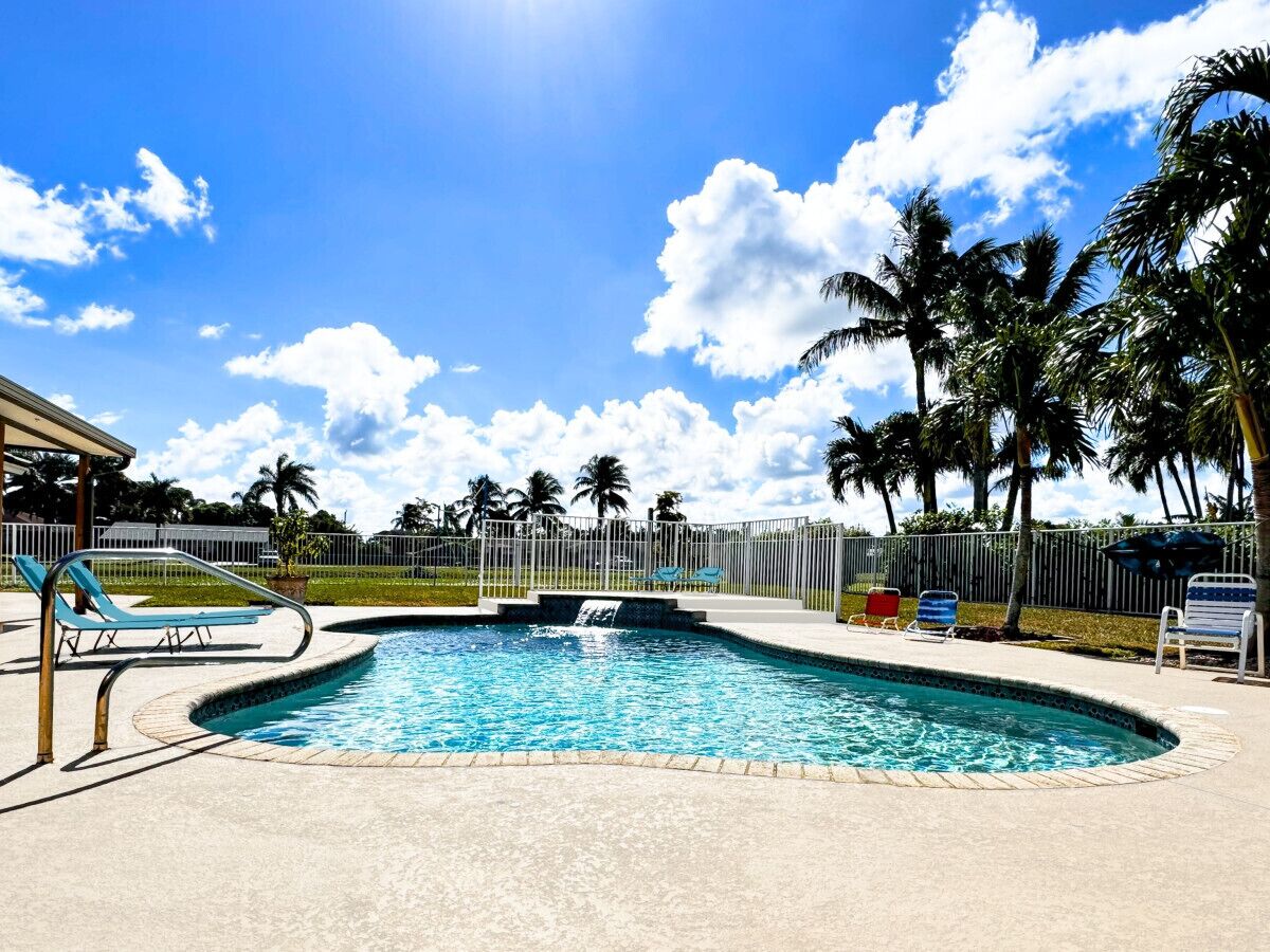 Una piscina climatizada