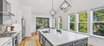 Modern 4BR Home Near Uptown & Camp North End- Sleeps 12, Sports-Themed Game Room