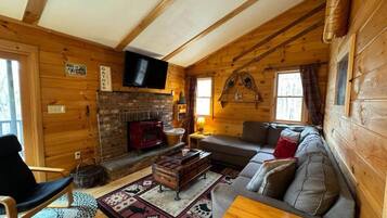 TV connectée, cheminée