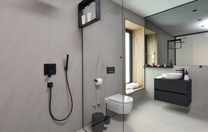 Shower, hair dryer